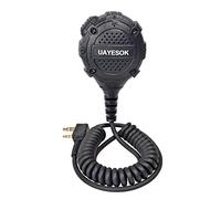 UAYESOK Two Way Radio Shoulder Mic Walkeie Talkie 2 Pin Handheld Speaker Microphone for Kenwood TK-3501 TK-3701 Baofeng UV-5R BF-888S WOUXUN eSynic RT24 RT27 2Way Radio Accessories