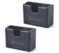 UAYESOK Universal Adhesive CB Mic Mount, Ham Radio Speaker Microphone Holder, Handheld Radio Dashboard Clip Holding Bracket with 3M Adhesive Back for Car Boat Jeep Home Office (2 Pcs)