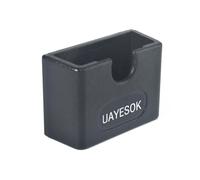 UAYESOK Universal Adhesive CB Mic Mount, Ham Radio Speaker Microphone Holder, Handheld Radio Dashboard Clip Holding Bracket with 3M Adhesive Back for Car Boat Jeep Home Office (1 Pcs)
