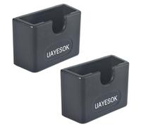 UAYESOK Universal Adhesive CB Mic Mount, Ham Radio Speaker Microphone Holder, Handheld Radio Dashboard Clip Holding Bracket for Car Vehicle Trucks (2 Packs)