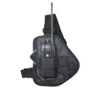 UAYESOK Walkie Talkie Chest Harness Radio with USB Charging, Universal Portable Vest Bag Case with Adjustable Nylon Strap Compatible with Baofeng Kenwood Quansheng Motorola Two Way Radio(Black)