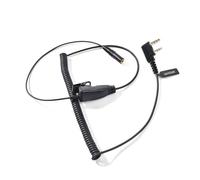 UAYESOK Walkie Talkie Earpiece Adapter, K1 2 Pin to 3.5mm Female Radio Headset Audio Adapter with PTT Mic for Baofeng UV5R 888S UV82 Kenwood TK-3501 TK-3701 Quansheng Ham Two Way Radio