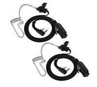 UAYESOK Walkie Talkie Earpiece Air Covert Acoustic Tube security Headset with Microphone 2 Pin for Baofeng UV5R BF-888S Kenwood TK-250 TK-2107 TYT Two Way Radio(Pack of 2)