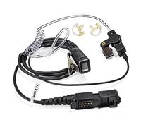 UAYESOK Walkie Talkie Earpiece with PTT Mic, Security Headset with Covert Acoustic Tube Earmold for Motorola DP2400 DP3441e DP3661 XPR3300e XPR3500 XiR P6600 Multi Pin 2 Way Radio Surveillance Kit