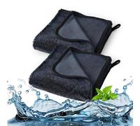 UAZEO 2PC Exfoliating Shower Towel,Exfoliating Body for Cleaning Massage,Bathroom Cleaning Cloth,Back Extra Long Exfoliating Washcloth for Men Women,2 in 1 Exfoliating Towel for All Skin Types (2pcs)