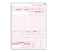 UB-04 (CMS 1450) Health Hospital Insurance Claim Form, Laser 8-1/2 x 11 100 Forms Per Pack by Next Day Labels