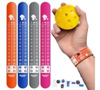 UBARONY Pickleball ScoreKeeper Wristband, 4 Portable Pickleball Scoreboard Counter Scorekeeping Tracker for Sports Games Indoor & Outdoor Yard, Cornhole, Ping Pong