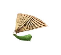 Ubaywey Anime Doma Hand Fan Cosplay Douma Foldable Fans Prop Japanese War Fan Weapon Halloween Accessories, gold, EinheitsSize