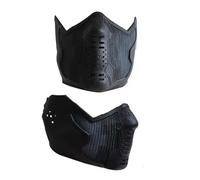 Ubaywey Guard Soldier Black Mouth Cosplay Mask Men Fantasy Latex Masks Masquerade Halloween Party Costume Accessories Props