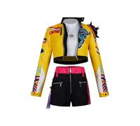 Ubaywey Rumi Women's Cosplay Costume, Jacket Props, Outfits, Halloween, Carnival Set (Yellow, XS)