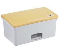 Ubbi Baby Wipes Dispenser, Baby Wipes Case, Baby Wipes Holder with Weighted Plate, Keeps Wipes Fresh and Non-Slip Rubber Feet, Pantone Yellow