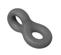 Ubbi Chew Toy for Medium to Large Dog Breeds, Durable Natural Rubber, Charcoal