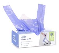 Ubbi Disposable Nappy Sacks, Lavender Scented, Easy-To-Tie Tabs, Baby Nappy Disposal or Pet Waste Bags, 200 Count