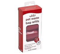 Ubbi Dog Poo Bags, Guaranteed Leak Proof and Extra Thick Waste Bag Refill Rolls For Dogs, Lavender Scented, 4 Rolls, 72 Count