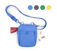 Ubbi Dog Treat Pouch, Hands-Free Training, Built-in Poop Bag Dispenser, Multiple Adjustable Strap Positions, Blue
