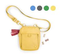 Ubbi Dog Treat Pouch, Hands-Free Training, Built-in Poop Bag Dispenser, Multiple Adjustable Strap Positions, Yellow