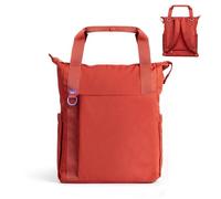Ubbi Fleuri All-Day Diaper Bag Backpack, Features 12 Pockets, Insulated Bottle Pocket, Wet Bag, Changing Mat, Stroller Straps and Dust Pouch, Wild Poppy
