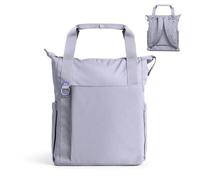 Ubbi Fleuri All-Day Diaper Bag Backpack, Features 12 Pockets, Insulated Bottle Pocket, Wet Bag, Changing Mat, Stroller Straps and Dust Pouch, Misty Lilac