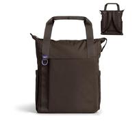 Ubbi Fleuri All-Day Diaper Bag Backpack, Features 12 Pockets, Insulated Bottle Pocket, Wet Bag, Changing Mat, Stroller Straps and Dust Pouch, Ganache
