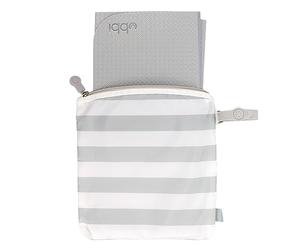 Ubbi On-the-Go Changing Mat with Carrying Case, Soft and Comfortable Nappy Bag Accessory Must Have for Newborns, Easy to Clean, Portable Changing Pad, Grey