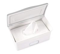 Ubbi Pet Wipes Dispenser, Grooming Wet Wipes Contianer for Dogs and Cats, Moisture Locking Wipes Dispenser, White