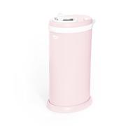 Ubbi Stainless Steel Nappy Bin, Odour Locking, No Special Bag Required, Award-Winning Diaper Pail, Cassette Free Disposal System, Blush Pink
