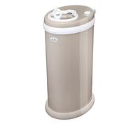 Ubbi Steel Odor Locking Nappy Bin, No Special Bag Required Money Saving, Awards-Winning, Modern Design Registry Must-Have Diaper Pail, Taupe