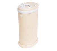 Ubbi Stainless Steel Nappy Bin, Odour Locking, No Special Bag Required, Award-Winning Diaper Pail, Cassette Free Disposal System, Oat Milk