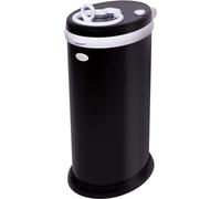 Ubbi Stainless Steel Nappy Bin, Odour Locking, No Special Bag Required, Award-Winning Diaper Pail, Cassette Free Disposal System, Matte Black