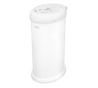 Ubbi Stainless Steel Nappy Bin, Odour Locking, No Special Bag Required, Award-Winning Diaper Pail, Cassette Free Disposal System, Matte White