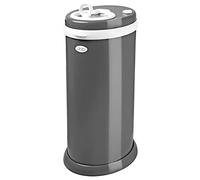 Ubbi Steel Odour Locking Nappy Disposal Bin, No Special Bag Required Money Saving, Awards-Winning, Modern Design Registry Must-Have Nappy Bin, Slate Grey