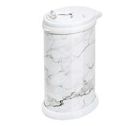 Ubbi Stainless Steel Nappy Bin, Odour Locking, No Special Bag Required, Award-Winning Diaper Pail, Cassette Free Disposal System, Marble