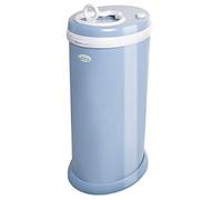 Ubbi Steel Odour Locking Nappy Disposal Bin, No Special Bag Required Money Saving, Awards-Winning, Modern Design Registry Must-Have Nappy Bin, Cloudy Blue