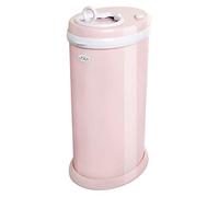 Ubbi Steel Odour Locking Nappy Disposal Bin, No Special Bag Required Money Saving, Awards-Winning, Modern Design Registry Must-Have Nappy Bin, Blush Pink