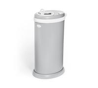 Ubbi Stainless Steel Nappy Bin, Odour Locking, No Special Bag Required, Award-Winning Diaper Pail, Cassette Free Disposal System, Matte Grey