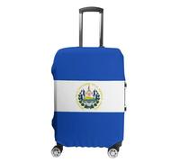UBBVPKY Elastic Travel Luggage Suitcase Cover for 18-32 Inch Suitcase Protective Cover with El Salvador Flag Printing Washable Travel Trolley Case Protector XL