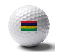 UBBVPKY Golf Gifts for Men Unique, Personalized Colored Republic of Mauritius Flag Golf Balls, Cool Golfers Accessories for Golfers Lovers, for Birthday and Christmas