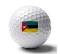 UBBVPKY Golf Gifts for Men Unique, Personalized Colored Republic of Mozambique Flag Golf Balls, Cool Golfers Accessories for Golfers Lovers Dad Husband
