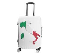 UBBVPKY Luggage Cover, Protective Washable Suitcase Cover - Travel Elastic Washable Suitcase Protector with Italy map Flag Printing Fits 18 to 32 Inch Luggage L