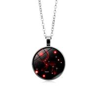 UBBVPKY Luminous Constellation Necklace for Women Men - Glow In The Dark Fashion Zodiac Sign Round Pendant Astrology Horoscope Constellation Jewellery Cancer