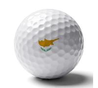 UBBVPKY Personalised Golf Balls for Men with Republic of Cyprus Map Flag, Unique Golf Cool Accessories for Golfers Lovers, Dad, Husband for Birthday and Christmas