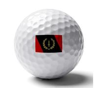 UBBVPKY Personalised Printed Golf Balls - Funny Golfers Accessories Gift with Afro African American Heritage Black History Month Flag Golf Ball for Golfers Lovers, Dad, Husband