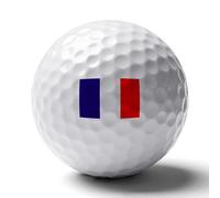 UBBVPKY Personalised Printed Golf Balls - Funny Golfers Accessories Gift with French Flag Rubber Golf Practice Balls, Novelty Gift for Golfers Lovers, Dad, Husband, Kids