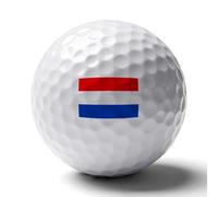 UBBVPKY Personalised Printed Golf Balls - Funny Golfers Accessories Gift with Netherlands Flag Rubber Golf Practice Balls, Novelty Gift for Golfers Lovers, Dad, Husband, Kids