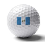 UBBVPKY Personalised Printed Golf Balls with Republic of Guatemala Map Flag, Double-Sided Reusable Golf Ball Marking, Cool Golfers Accessories for Golf Lovers, Dad, Husband