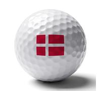 UBBVPKY Personalized Golf Balls with Kingdom of Denmark Flag Golfers Unique Gifts Memorable Events Perfect for Golf Lovers, Tournaments Special Occasions