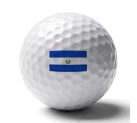 UBBVPKY Personalized Golf Balls with Republic of El Salvador Flag - Great Gift For Men And Women - Rubber Distance Golf Ball Accessories for Golfers Lovers