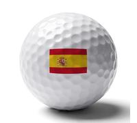 UBBVPKY Personalized Golf Balls with Spain Flag - Great Gift For Men And Women - Distance Golf Ball Accessories for Golfers, Lovers, for Birthday and Christmas