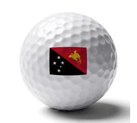 UBBVPKY Personalized Golf Balls with State of Papua New Guinea Flag - Great Gift For Men And Women - Rubber Distance Golf Ball Accessories for Golfers Lovers, Dad, Husband