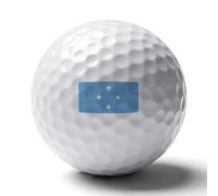 UBBVPKY Personalized Golf Balls with States of Micronesia Flag - Great Gift For Men And Women - Rubber Distance Golf Ball Accessories for Golfers Lovers